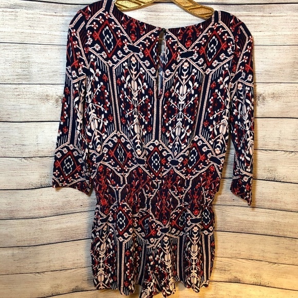 Ella Moss Flora Vista Printed Romper Size S - Picture 1 of 6